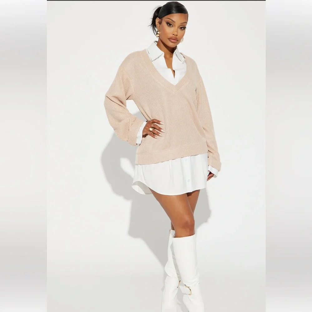 Fashion Nova Gianna Sweater Mini Dress - Picture 3 of 8
